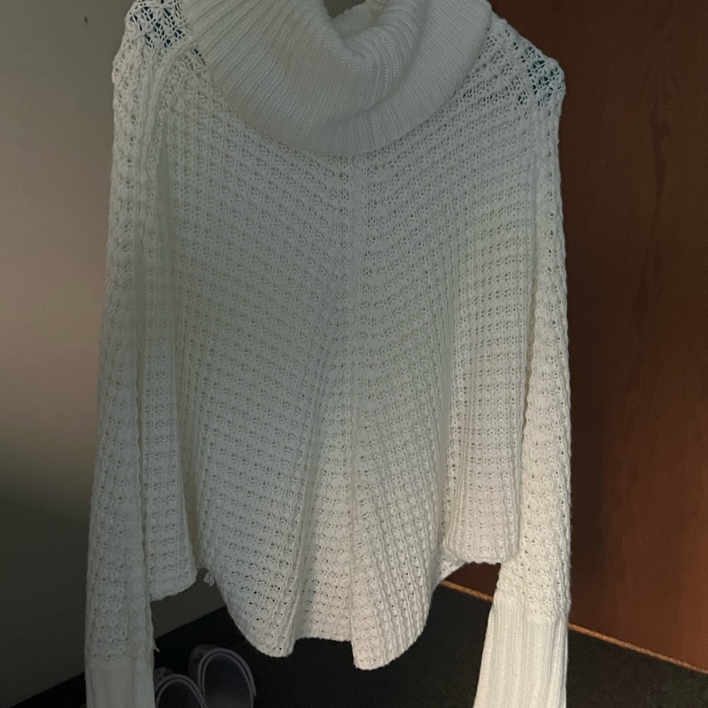 White oversized sweater